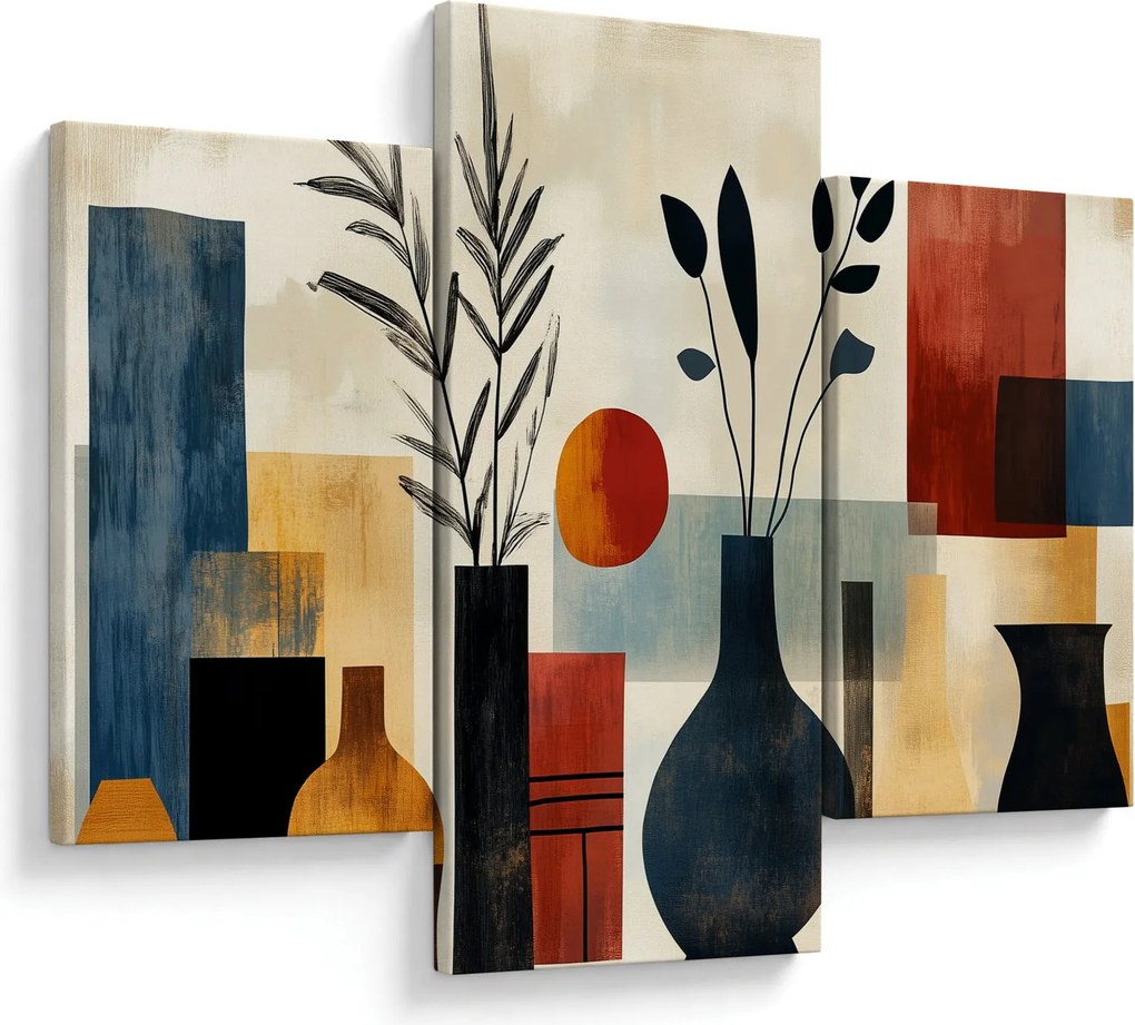 Tablou - Vaze cubiste (90x60 cm)