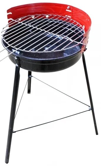 Grătar de grădină, pe cărbuni – demontabil, metalic, ușor de folosit, Ø 36 cm
