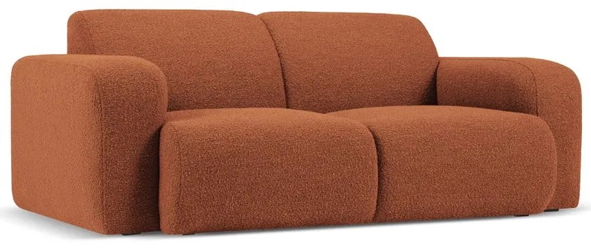 Canapea maro cu tapițerie din stofă bouclé 170 cm Molino – Micadoni Home