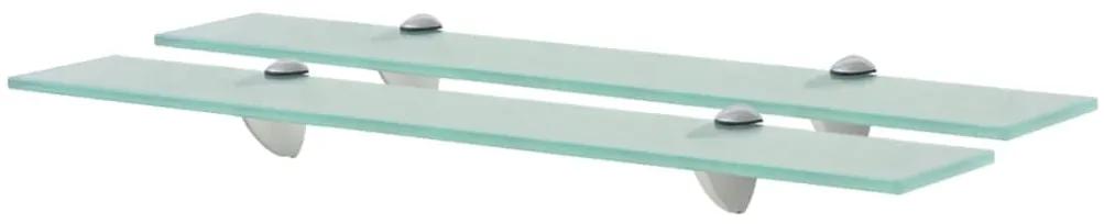 vidaXL Rafturi suspendate, 2 buc., 60 x 20 cm, sticlă, 8 mm