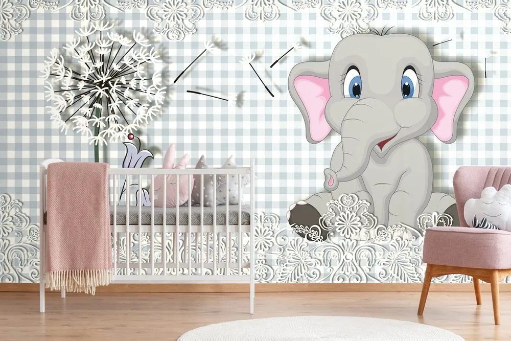 Tapet autoadeziv micul elefant