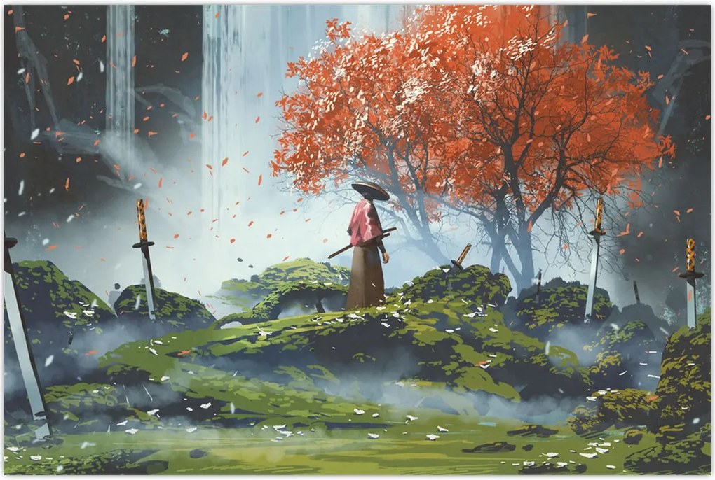 Tablou - Ilustrație a Grădinii de săbii (90x60 cm)