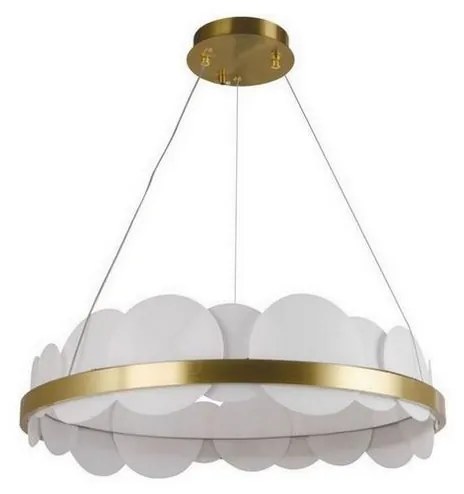 Lustră LED dimabilă pe cablu LED/40W/230V 3000-6500K auriu + telecomandă