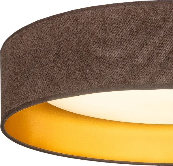 Brilagi-LED plafonieră VELVET SIMPLE LED/24W/230V 3000K Ø 45 cm maro/auriu