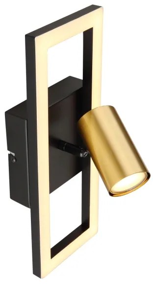 Spot LED de perete MARRIE 1xGU10/5W/230V + LED/12W/230V Globo 57032-1