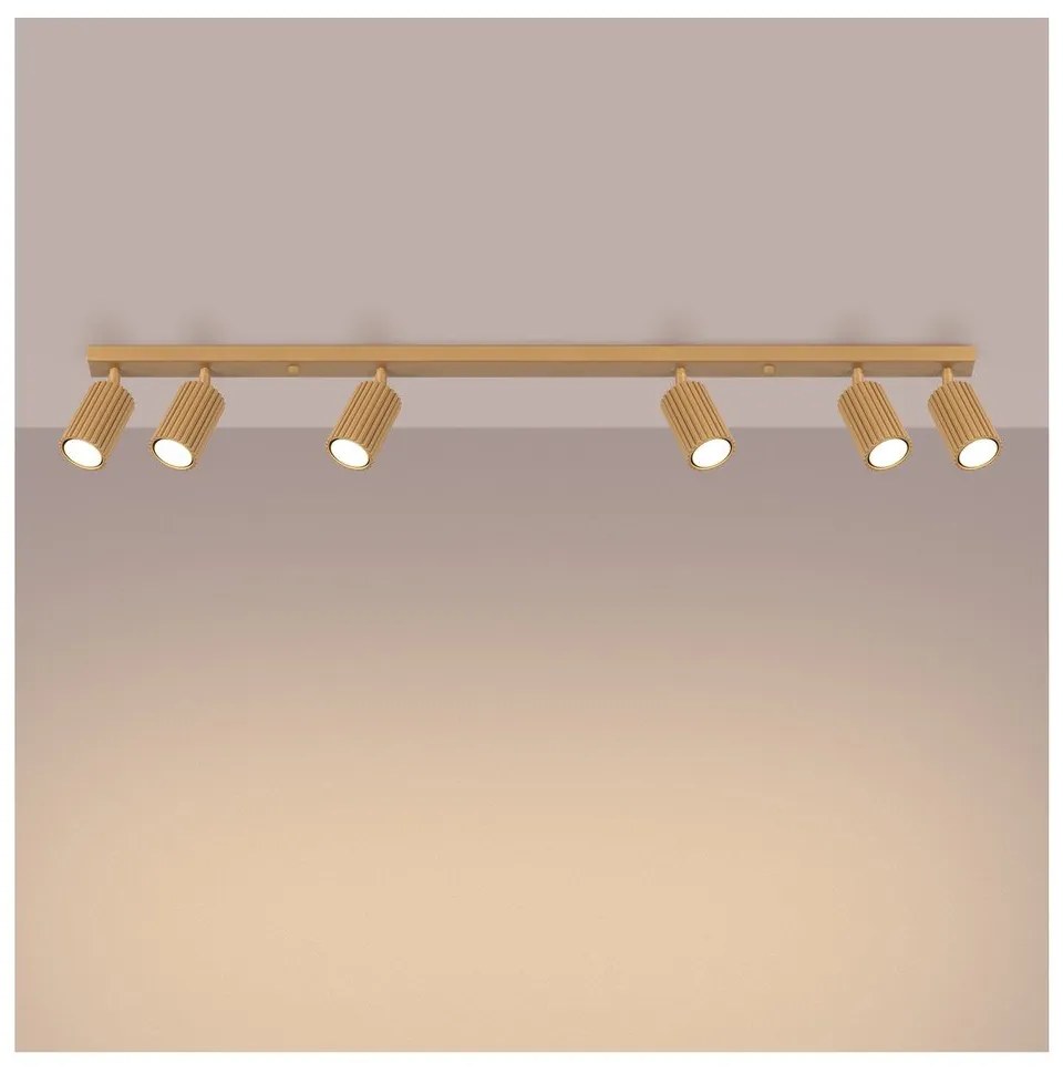 Spot auriu 6,5x117 cm Gleam – Sollux