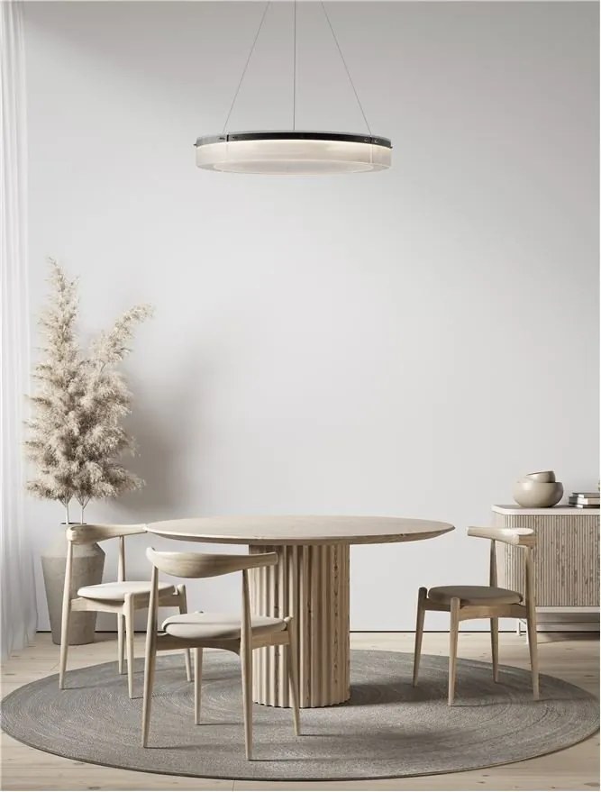 Lustra LED suspendata design circular PAULINE D-85cm