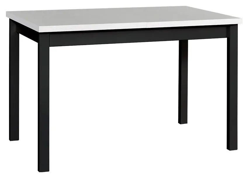 Masă extensibilă Luca 80 x 120+150 I (Alb L) (Negru). 1059201