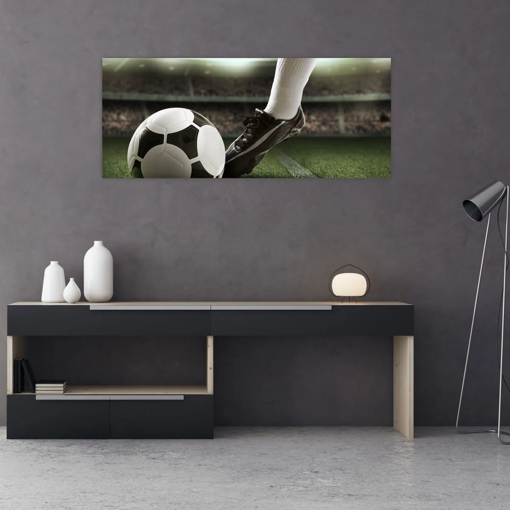 Tablou - Minge de fotbal (120x50 cm)