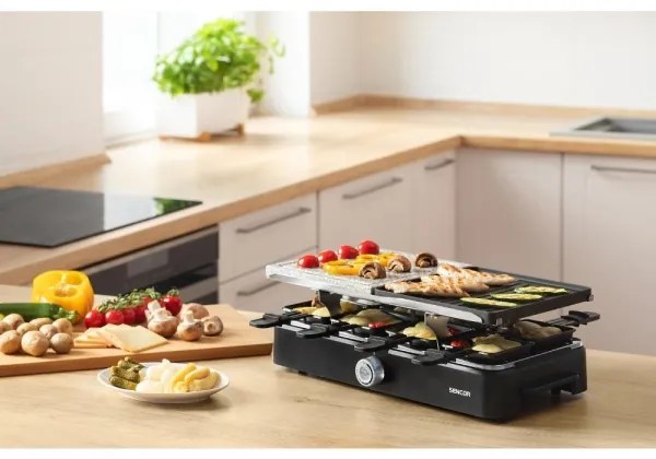 Grătar raclette cu accesorii Sencor 1400W/230V