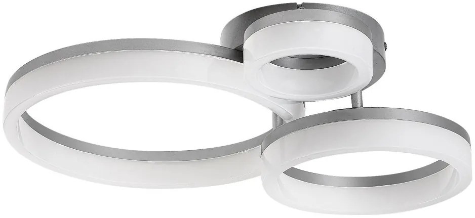 Plafoniera LED design geometric circular Amilia crom