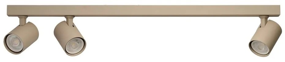 Plafoniera liniara bej cu 3 spoturi EXO 3, 70cm