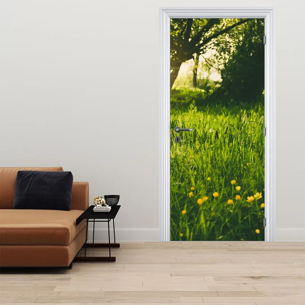 Fototapet pentru ușă - Luncă (95x205cm)