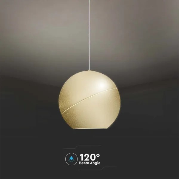 Lustră LED pe cablu LED/8,5W/230V 3000K auriu