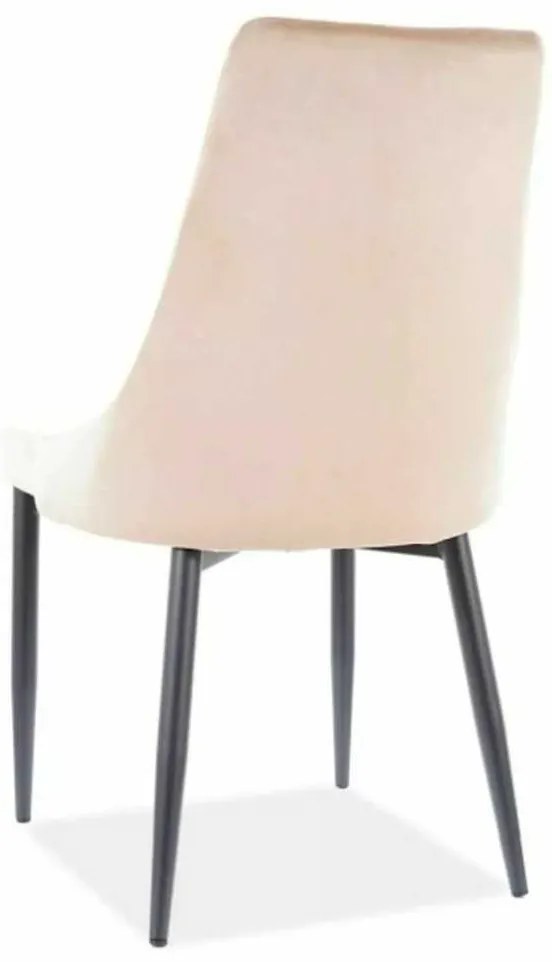 Scaun de bucătărie Trix B Velvet, bej