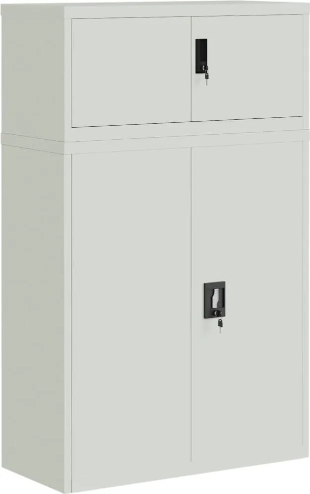 vidaXL Fișet, gri deschis, 90x40x145 cm, oțel