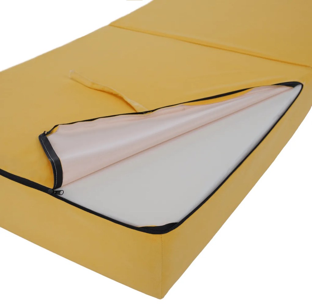 Scaun pliant/saltea PELOS, galben