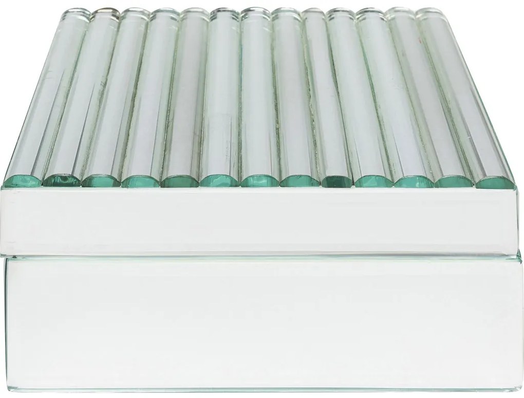 Cutie de bijuterii din sticla Elegant Silber 16x16 cm