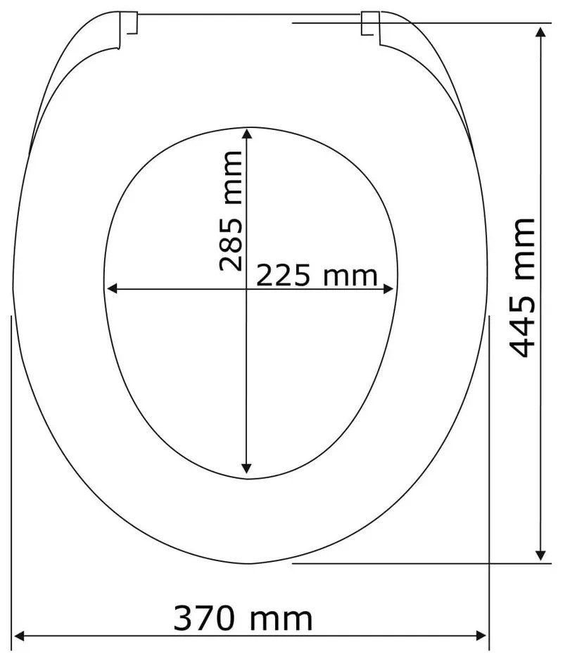 Capac WC Wenko Rieti, 44,5 x 37 cm, alb