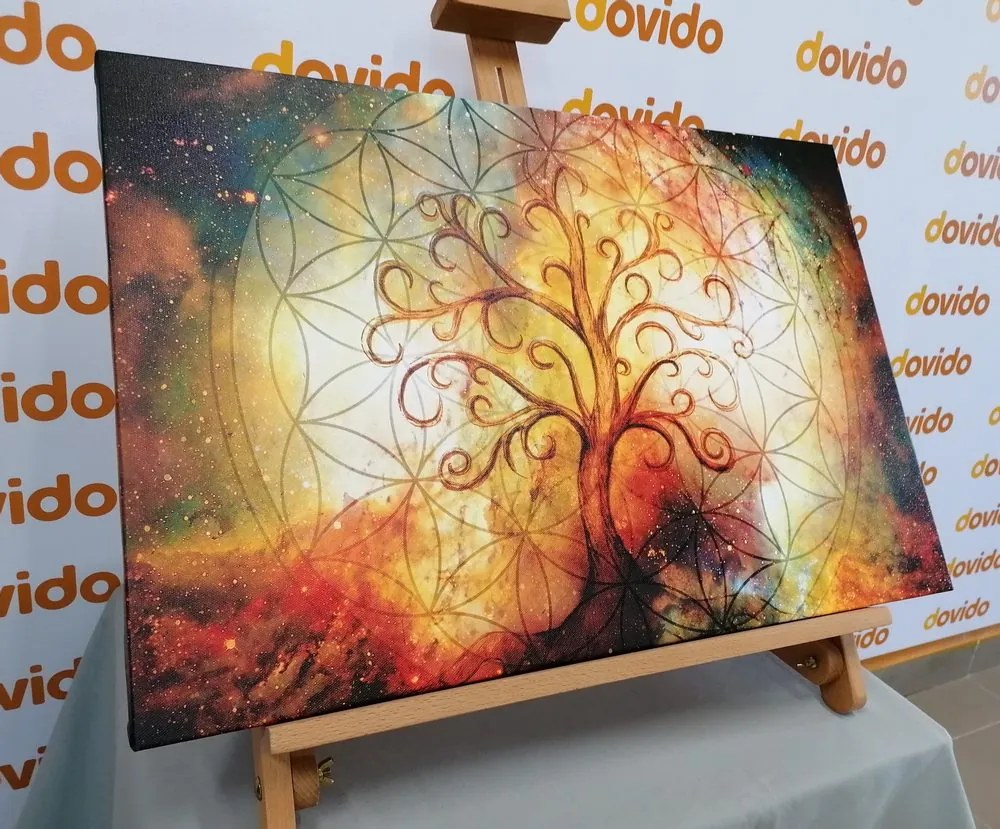 Tablou copac cu floarea vieții