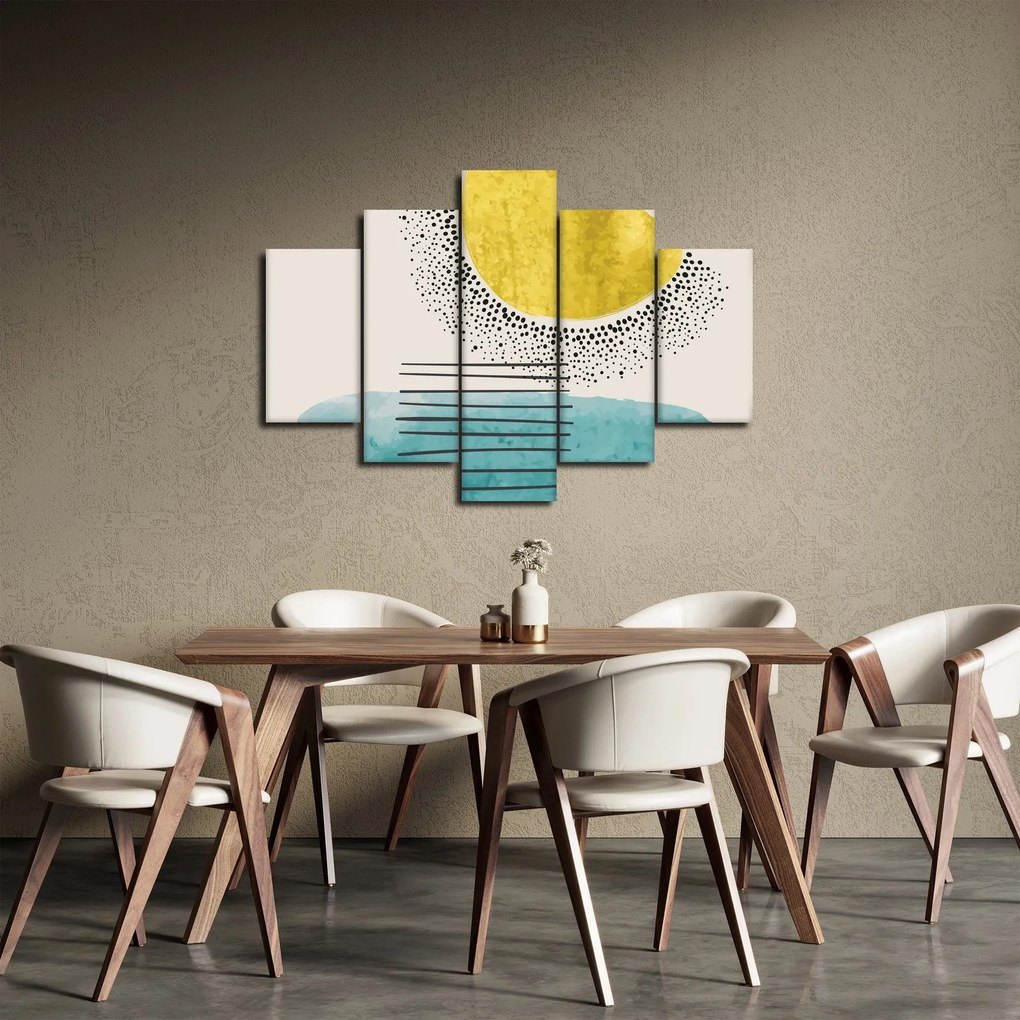 Tablou - pictură abstractă de plajă N⁰2 (150x105 cm)