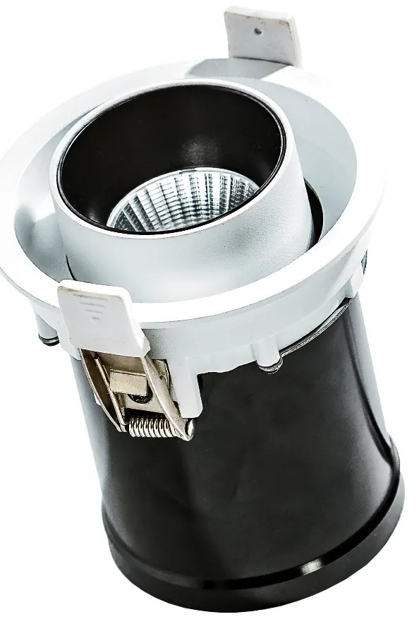 Spot LED dimabil incastrabil, directionabil pentru tavan/plafon LUNA negru