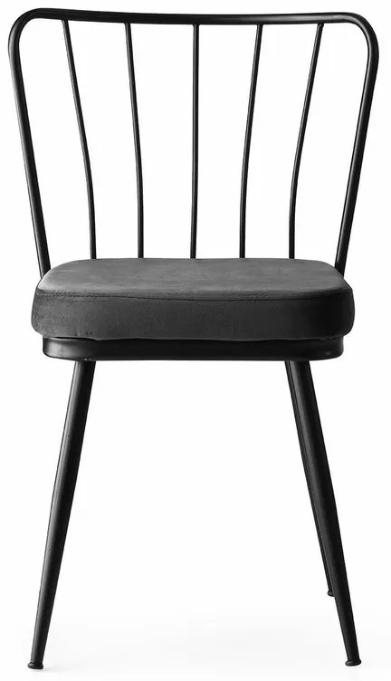 Set de scaune de sufragerie Yildiz Black, 2 buc.