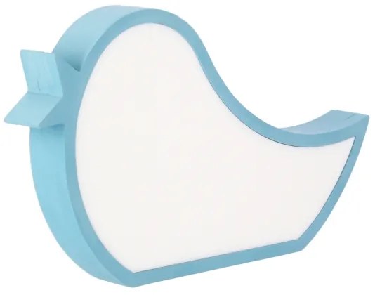 Lampă de masă pentru copii BIRD LED/12W/230V albastră