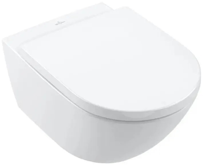 Villeroy & Boch SUBWAY 4670TS01 - vas WC suspendat cu capac SoftClose, din ceramică, alb