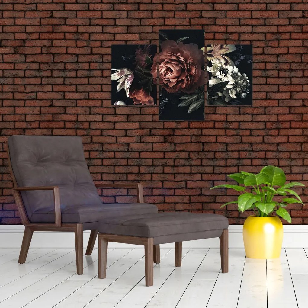 Tablou - Flori întunecate (90x60 cm)