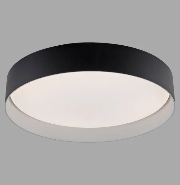 Schöner Wohnen 14594-18 - Plafonieră LED dimabilă TAVOLI LED/20W/230V neagră+telecomandă