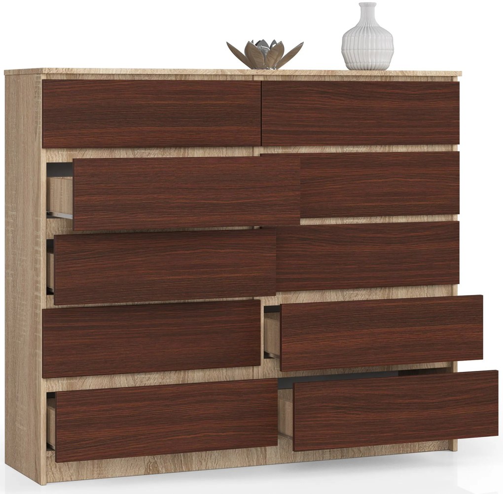 Comodă Keanu V (Stejar sonoma + wenge). 1069400