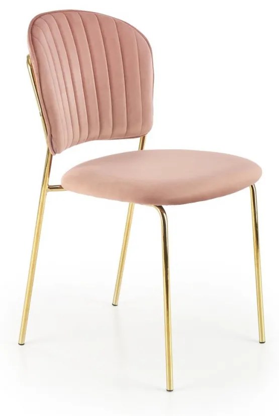 Set masa extensibila Galardo + 6 scaune K499 velvet roz