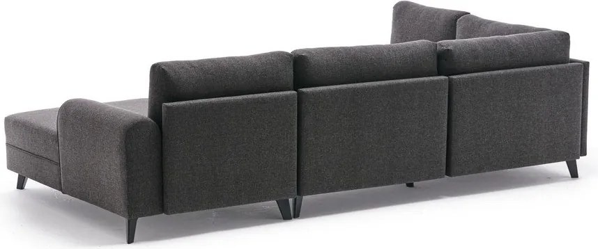 Colțar gri antracit (în formă de "U") Belen – Balcab Home