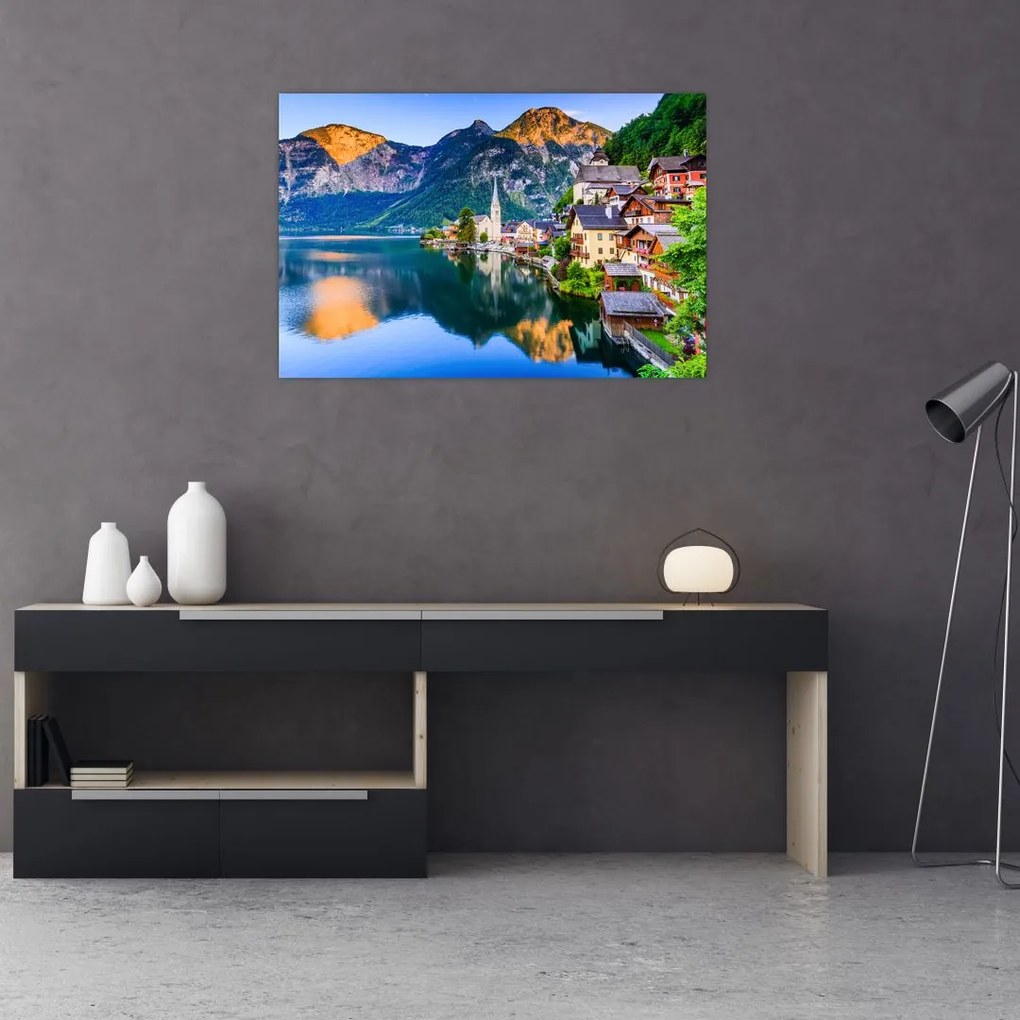 Tablou - Sat alpin (90x60 cm)