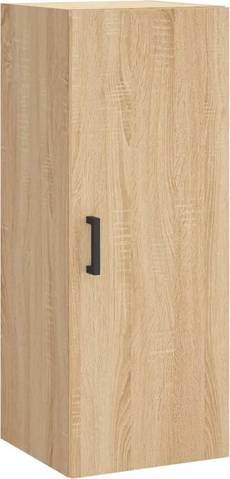 vidaXL Dulap montat pe perete, stejar sonoma, 34,5x34x90 cm