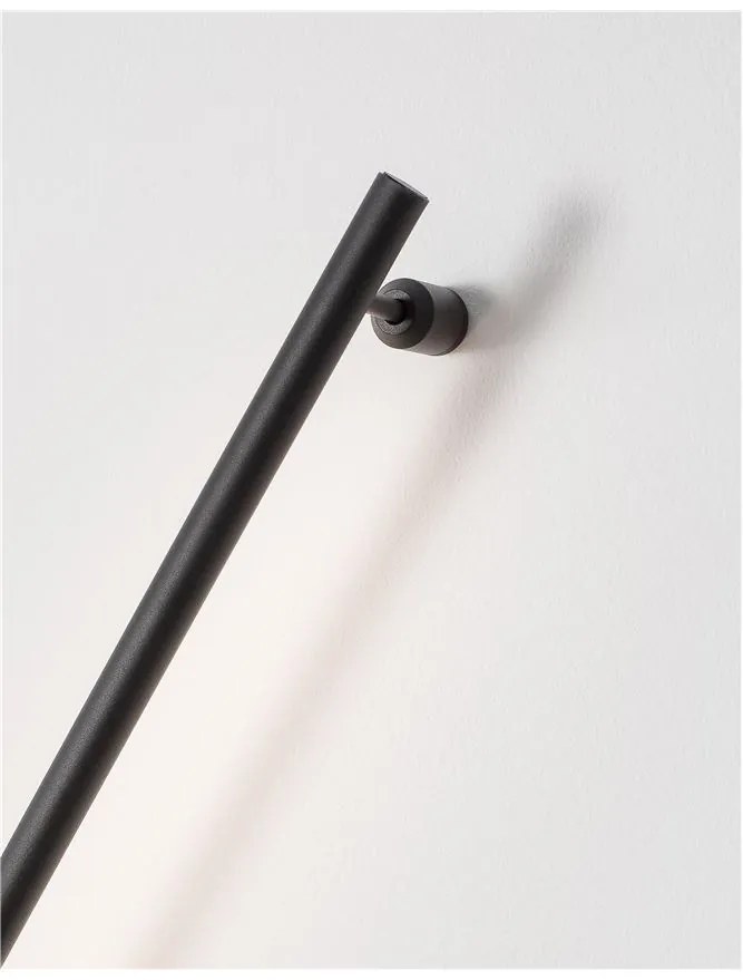 Aplica de perete LED design liniar GROPIUS negru, L-90cm, H-9cm