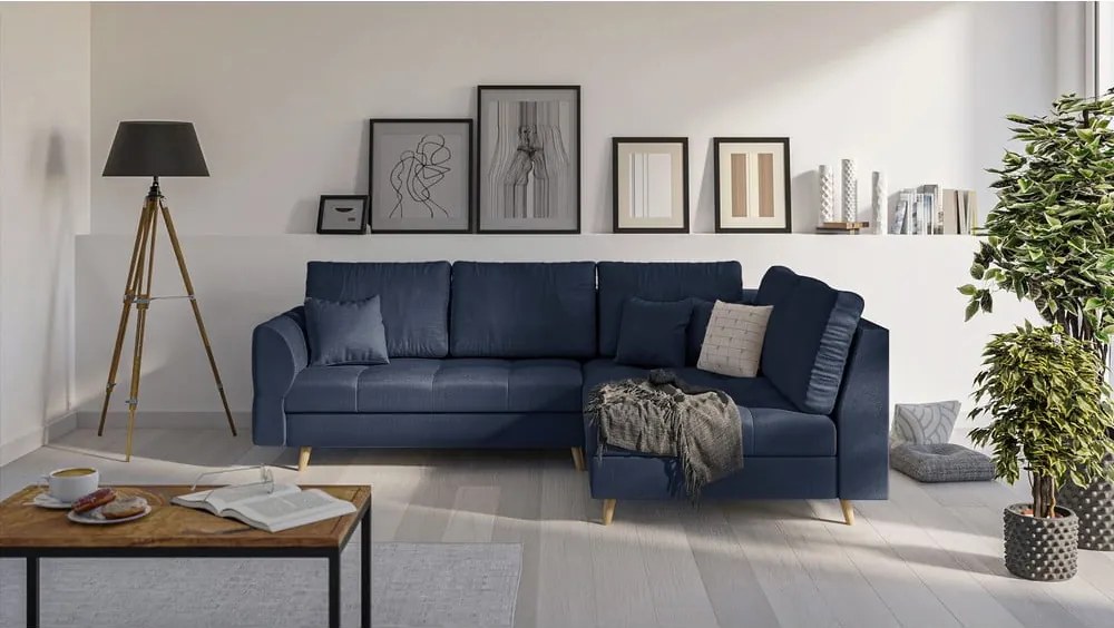 Colțar albastru închis (pe partea dreaptă) Ariella – Ropez