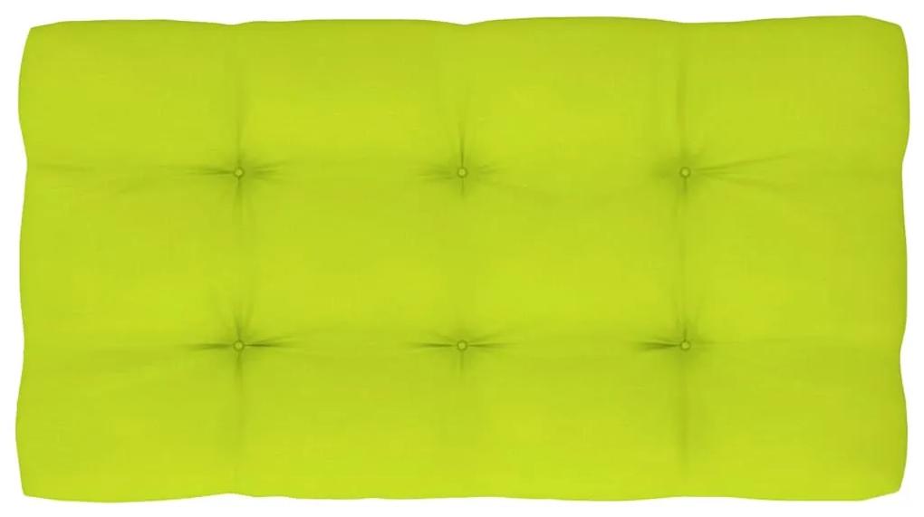 Canapea de mijloc de gradina din paleti, alb, lemn pin tratat verde aprins, canapea de mijloc, Alb, 1