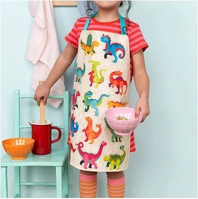 Șorț de bucătărie pentru copii din bumbac Baby Dinos – Rex London