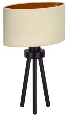 Lampă de masă OVAL Duolla VEGAN 1xE27/15W/230V d. 30 cm crem