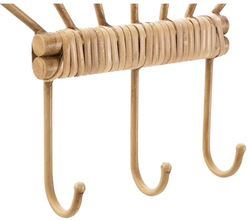 Cuier de perete în culoare naturală din metal Panama – Mauro Ferretti