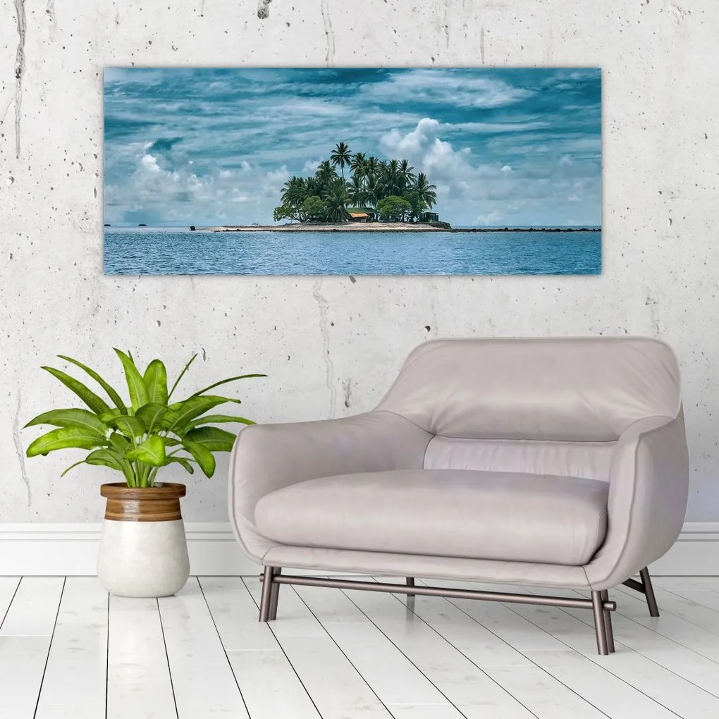 Tablou insula în mare (120x50 cm)