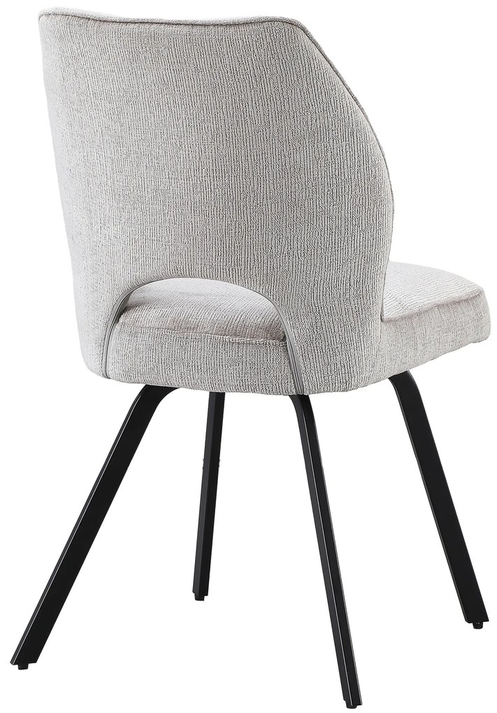 MAZZONI EXPORT TULIP Bej Închis (material textil UF980-03) - SCAUN MODERN TAPIȚAT PENTRU SUFRAGERIE/LIVING/BIROU LOFT