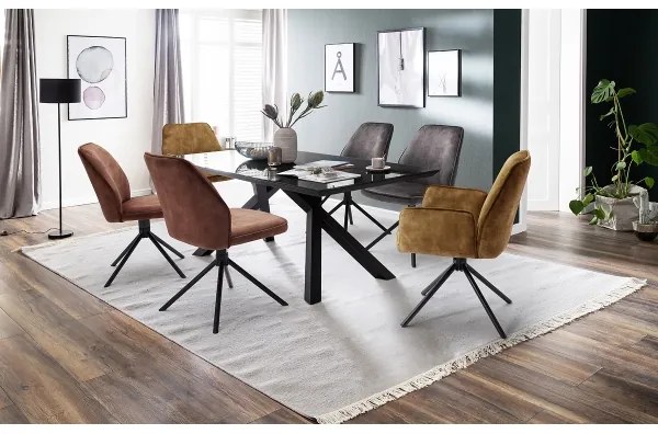 Scaun de dining NEXORO, 1 buc., roșu