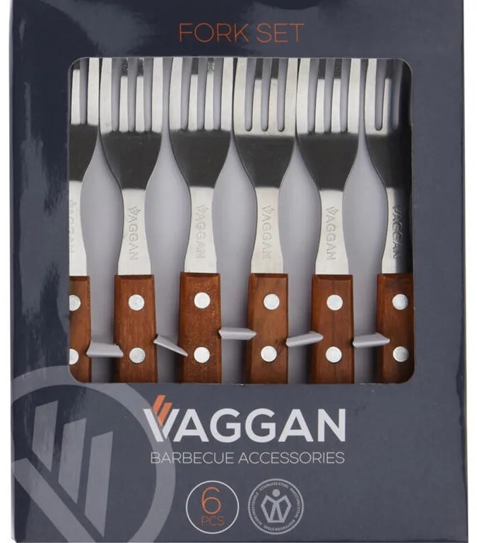 Set 6 furculiţe de friptură VAGGAN BBQ EXCELLENT