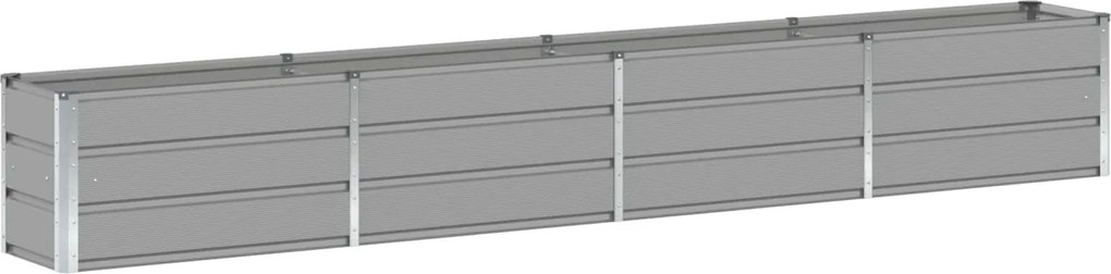vidaXL Jardinieră Gri deschis 320 x 40 x 45 cm Oțel