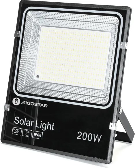 Aigostar-LED Proiector solar LED/200W/3,2V 3600mAh 3000K/4000K/6500K IP66 + telecomandă