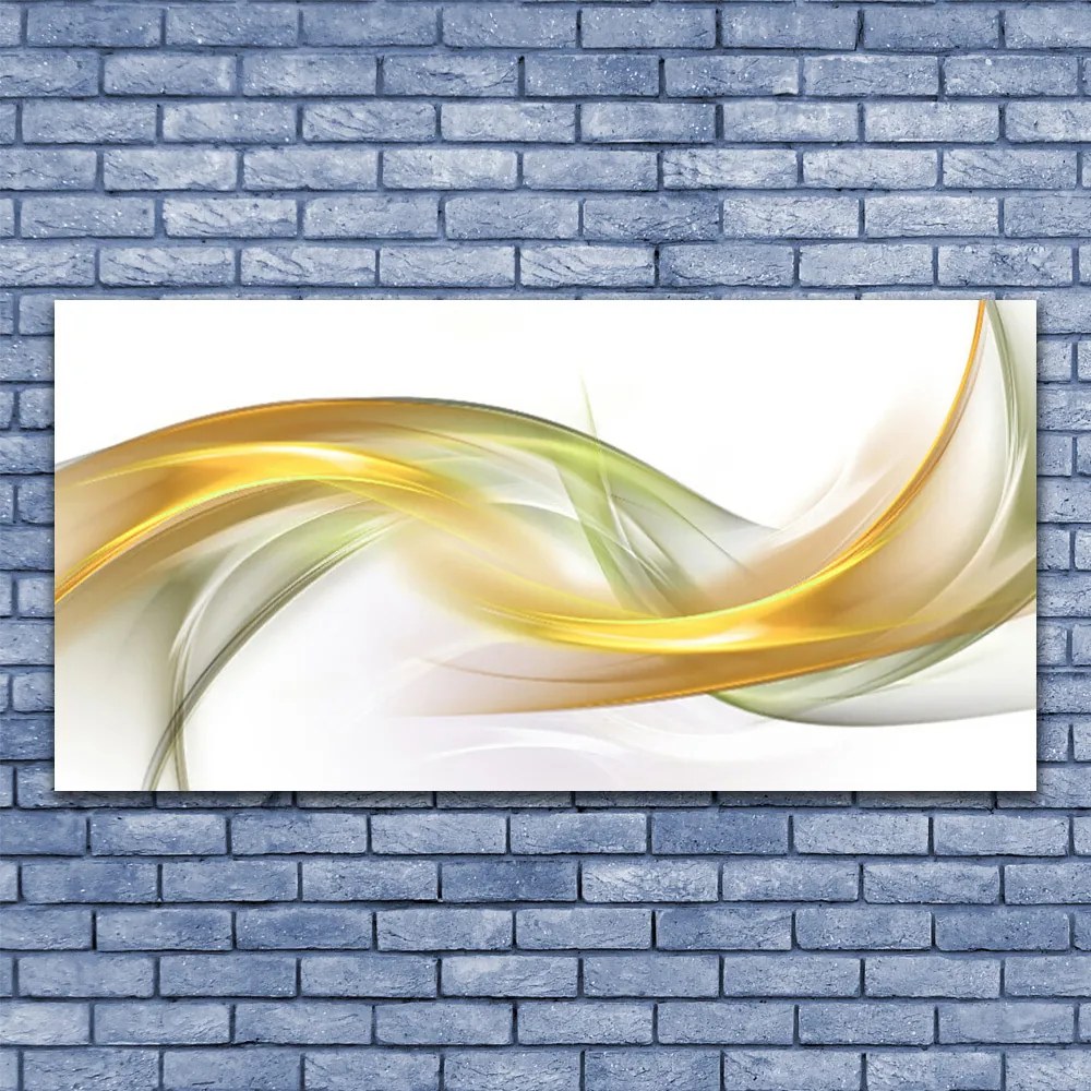 Tablou pe panza canvas Abstract Art aur galben