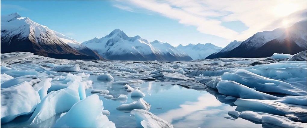 Tablou - Formațiuni glaciare (120x50 cm)